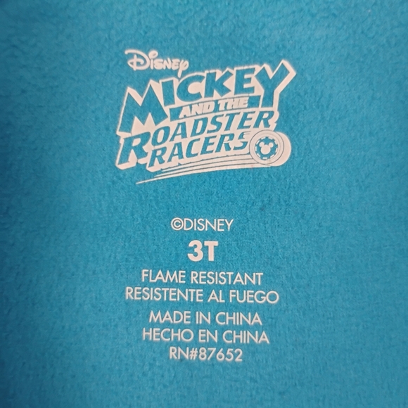 Disney Mickey Mouse & Pluto Blue Footie Pajamas Toddlers Comfy Footed Sleeper - Picture 14 of 16